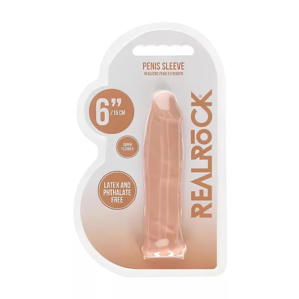RealRock - penis sleeve - 17 cm - naturel