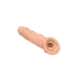 RealRock - penis sleeve - verlengstuk 21cm - transparant
