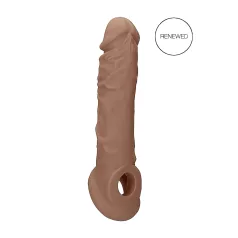 RealRock - penis sleeve - 21 cm - donker huidskleur
