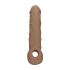 RealRock - penis sleeve - 21 cm - donker huidskleur
