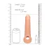 RealRock - penis sleeve - lang 21,5cm - huidkleur