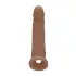 RealRock - penis sleeve - extra lang 21,5 cm - donker huidskleur
