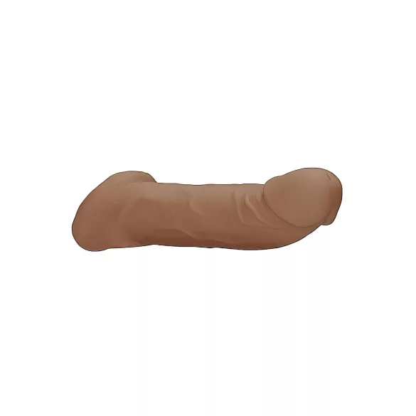 RealRock - penis sleeve - extra lang 21,5 cm - donker huidskleur