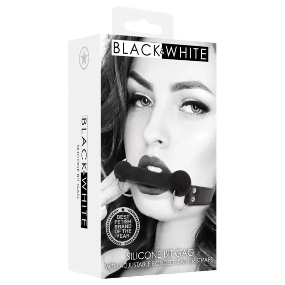 Ouch! - mondknevel in botvorm - silicone - zwart