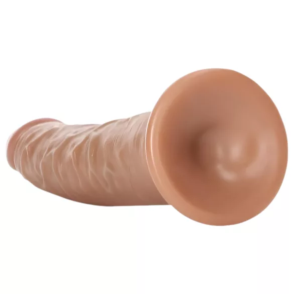 RealRock Slim - realistische dildo 15,5cm - donker huidskleur