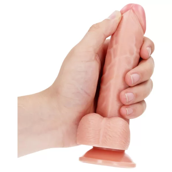 RealRock - realistische dildo met zuignap - 15,5cm - huidskleur