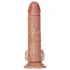 RealRock - dildo met zuignap en ballen - 15,5cm - donker huidkleur