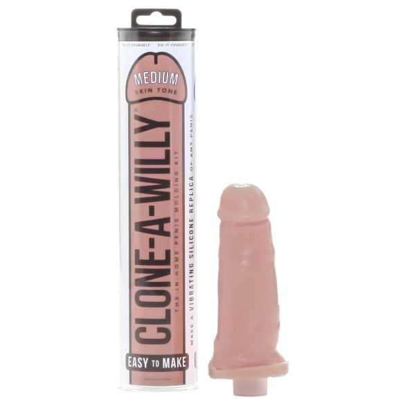 Clone-a-Willy - penis duplicaat set met vibrator - donker huidskleur