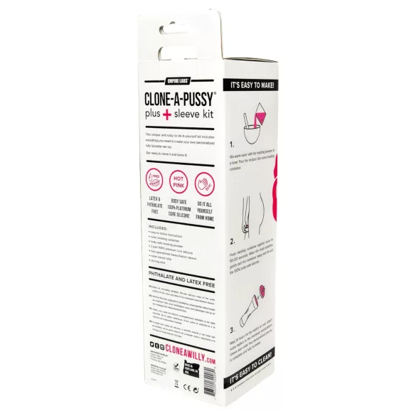 Clone-a-Pussy - vagina afgiet kit - siliconen mal en koker - roze