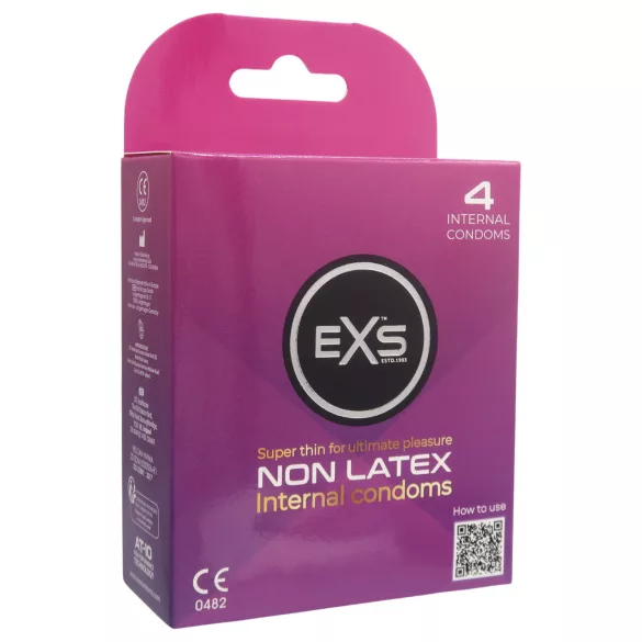 EXS inwendig condoom - latexvrije vrouwencondoom (4 stuks)