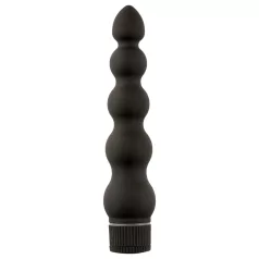   Doc Johnson - Black Magic 7 - stijve anale vibrator met 5 kralen (zwart)