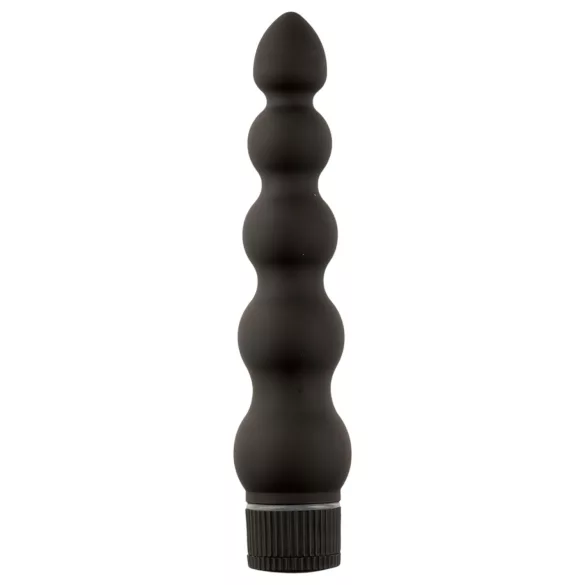 Black Magic 7 - anaal vibrator - harde met 5 kralen - zwart