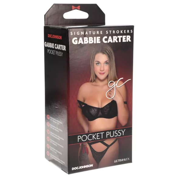 Doc Johnson Gabbie Carter - realistische pocket pussy - Ultraskyn - huidskleur