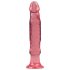 Crystal Jellies - anaal dildo met zuignap - roze
