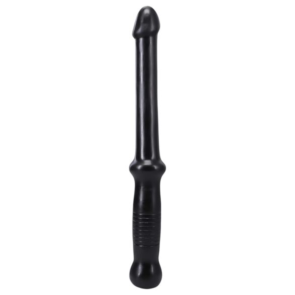 Doc Johnson Anal Push - zwarte dildo met handvat