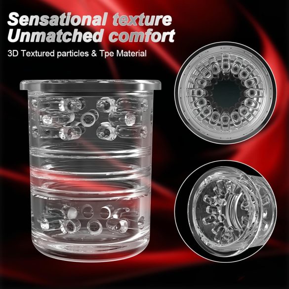 AlvUp - automatische masturbator - roterend en stotend - zwart