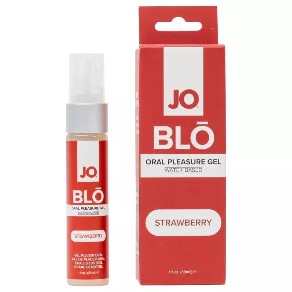 System JO BLO - gearomatiseerde orale gel, aardbei (30 ml)