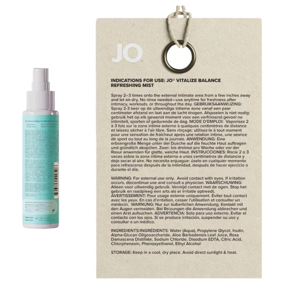 System JO Vitalize - intieme verfrissende spray (60 ml)