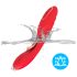 Bestoy - G-punt vibrator met tongfunctie (rood)