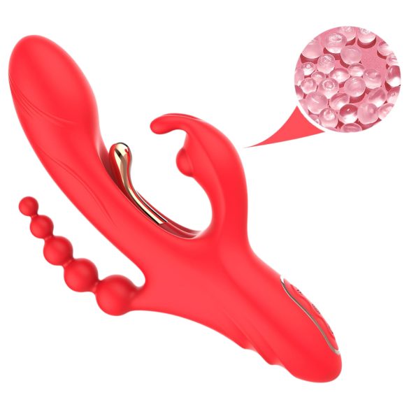Bestoy - 3-in-1 Vibrator met Tongen (rood)