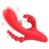 Bestoy - 3-in-1 Vibrator met Tongen (rood)