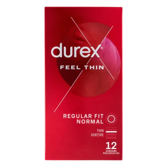 Durex Feel Thin - condoom - ultradun voor natuurlijk gevoel - 12 stuks