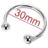 Makkring van roestvrij staal - uitstel ejaculatie - 30mm