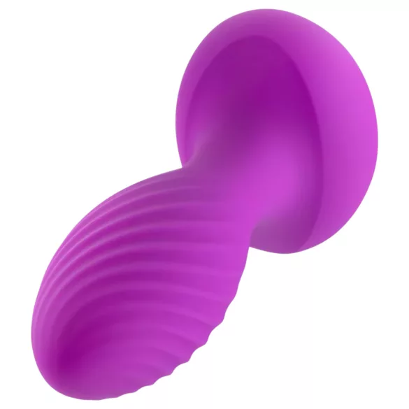 Oh My Gem - vibrerende buttplug met steen - silicone - paars
