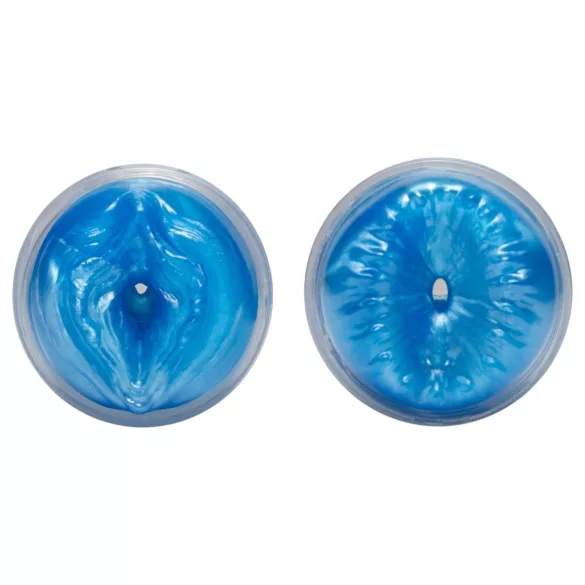 Fleshlight Quickshot Vantage - doorzichtige dubbele masturbator (blauw)