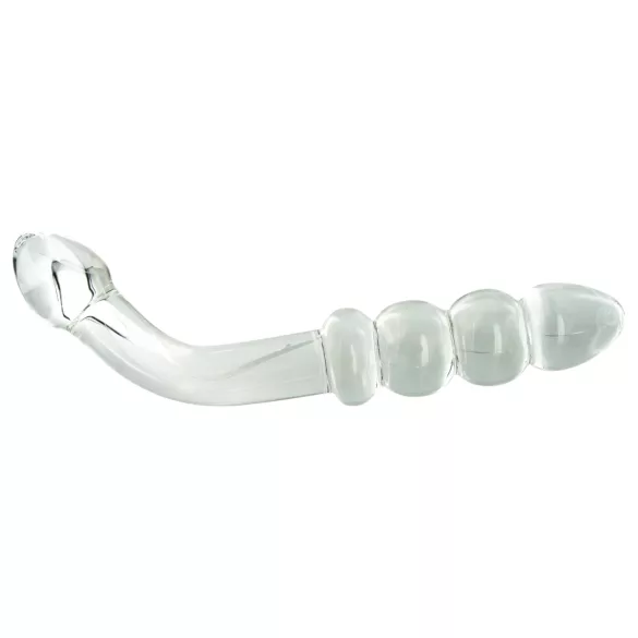 Prisms Hamsa - glazen dildo dubbelzijdig - G-spot - transparant