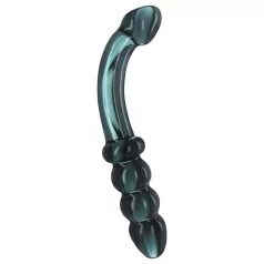 Prisms Hamsa - dubbelzijdige G-spot glazen dildo - groen