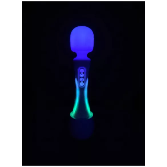 Paradise Illumination - lichtgevende massage-wand vibrator (wit)