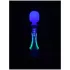 Paradise Illumination - lichtgevende massage-wand vibrator (wit)