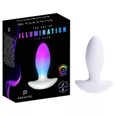  Paradise Illumination - lichtgevende vibrerende anale plug (wit)