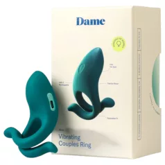 Dame Hug - verstelbare vibrerende penisring (groen)