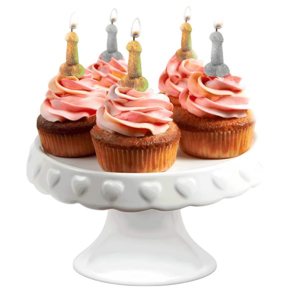 Glittaretti - penis kaarsen set - 5 stuks