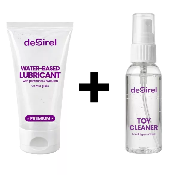Desirel reiniger en glijmiddel (2 × 50 ml)