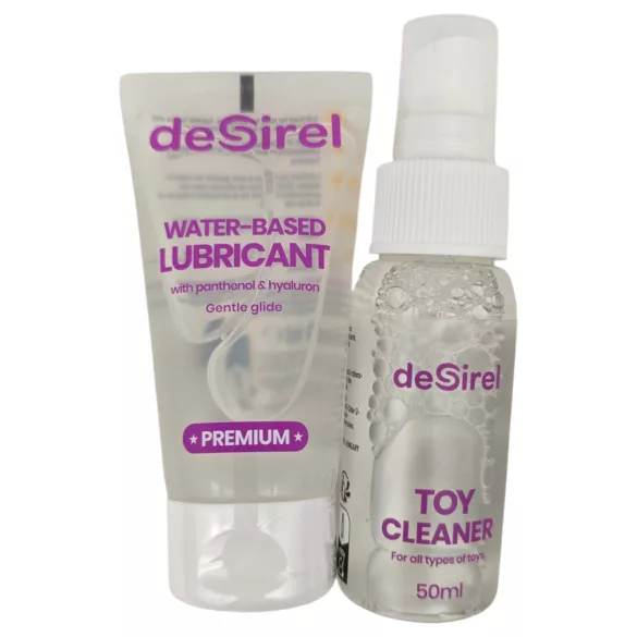 Desirel reiniger en glijmiddel (2 × 50 ml)