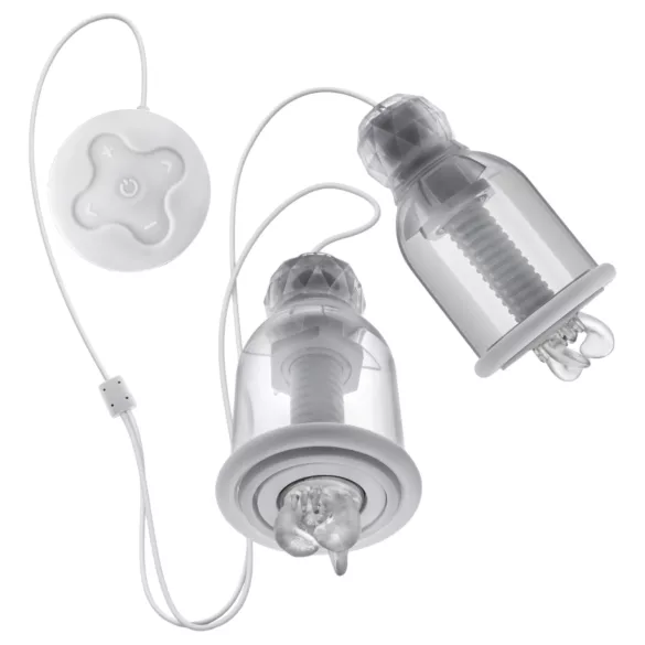 Blush Temptasia - roterende tepelstimulator met draaiende kop (transparant)