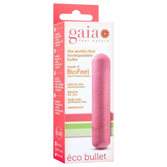 Gaia Eco M - vibrator - milieuvriendelijk - coral - medium