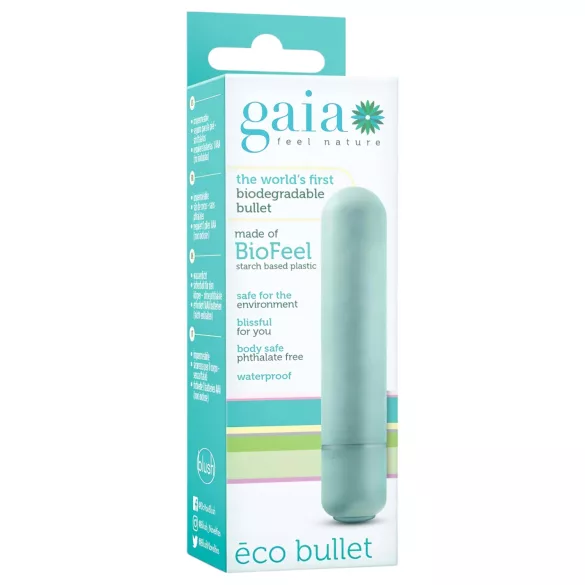 Gaia Eco M - vibrator - milieuvriendelijk - turquoise - medium