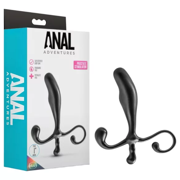 Anal Adventures - prostaat dildo - siliconen - zwart