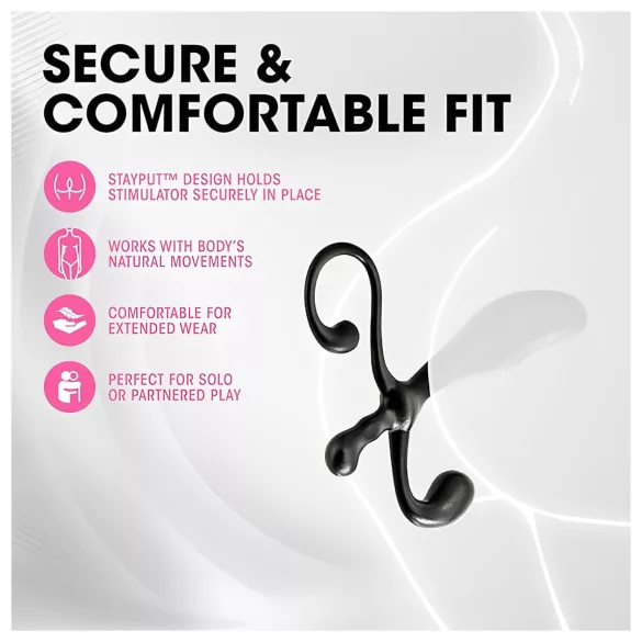 Anal Adventures - prostaat dildo - siliconen - zwart