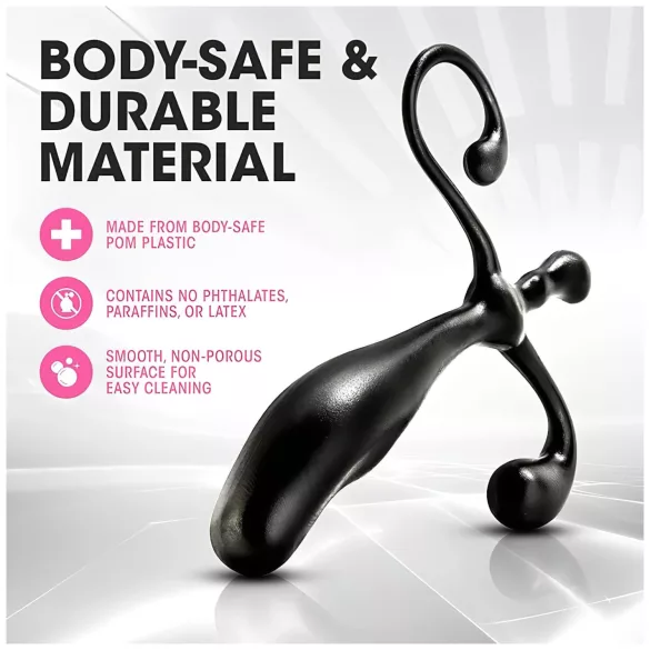 Anal Adventures - prostaat dildo - siliconen - zwart