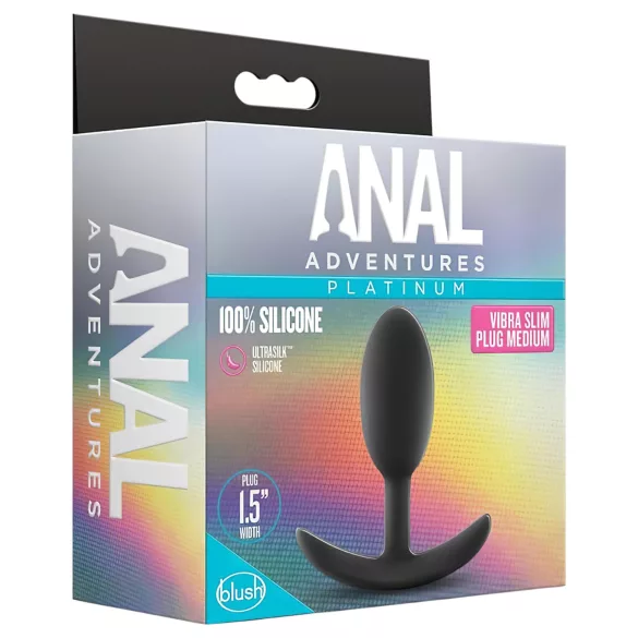 Anal Adventures Platinum - buttplug - medium - zwart