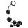 Anal Adventures L - Zwarte anale dildo met parels
