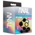 Anal Adventures L - Zwarte anale dildo met parels