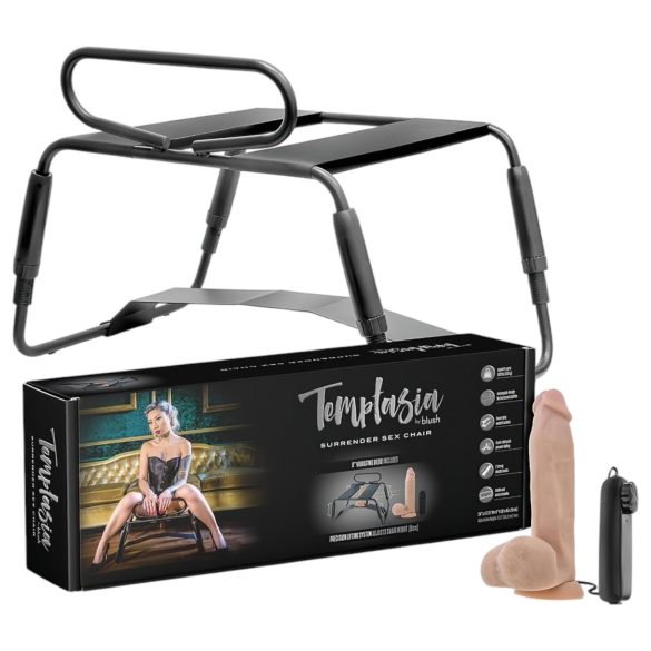 Temptasia - Seksstoel met vibrator (zwart-natuur)