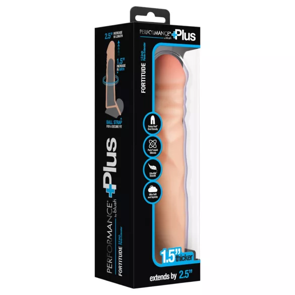 Performance Plus 2,5 - penis sleeve met ballenring - transparant