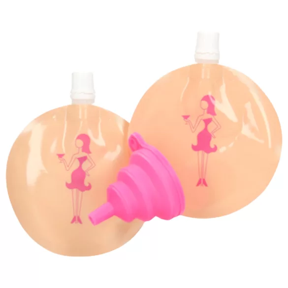 Kheper Games - borst implantaat drinkflesje - 110ml